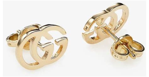 gucci gold stud earrings|Gucci orecchini earrings.